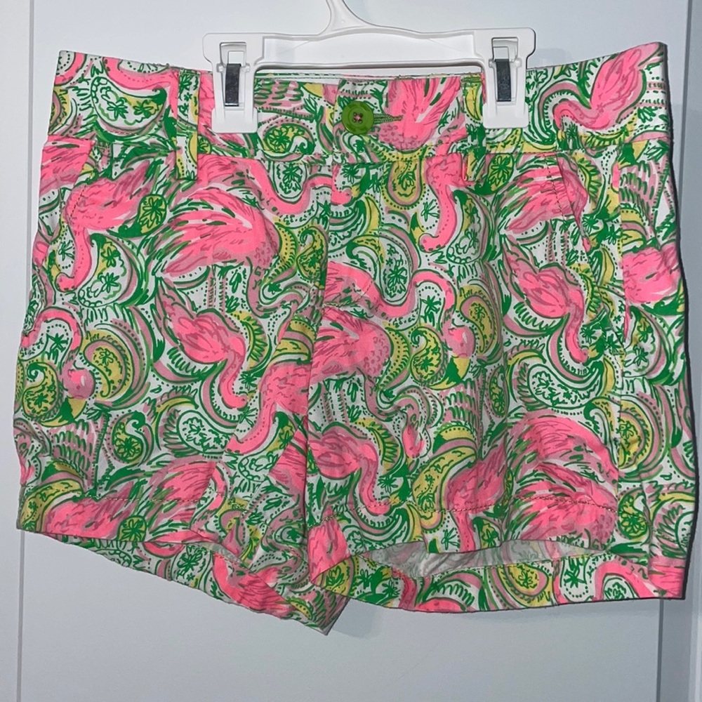 Lily Pulitzer Callahan flamingo shorts